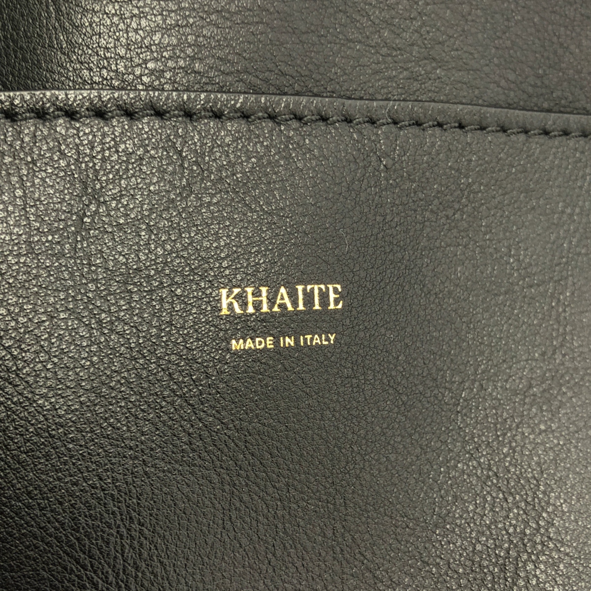 Khaite / ケイト ポーチ付き レザー ロゴ トートバッグ