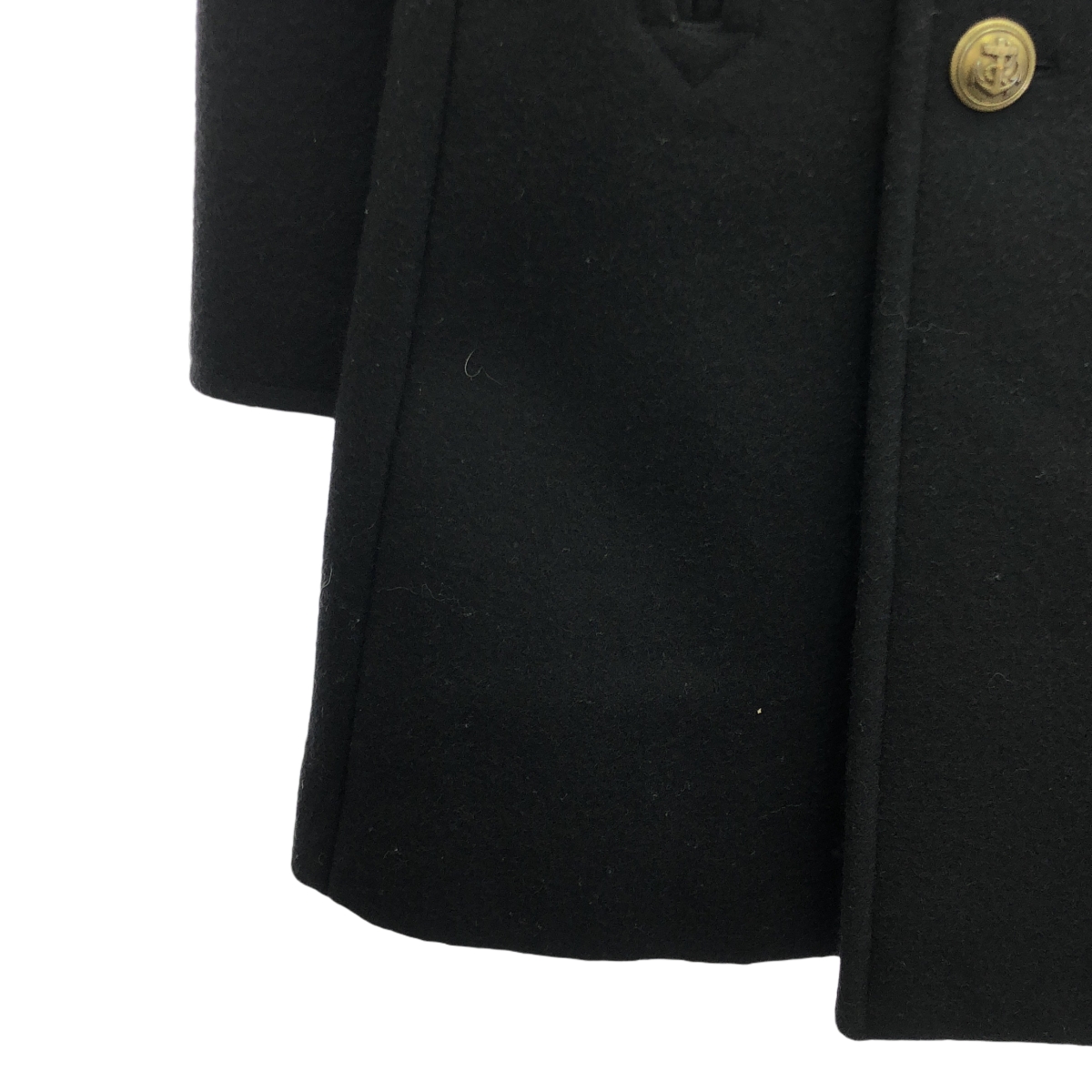 SAINT LAURENT PARIS / サンローランパリ ウール 金釦 ダブル Pコート