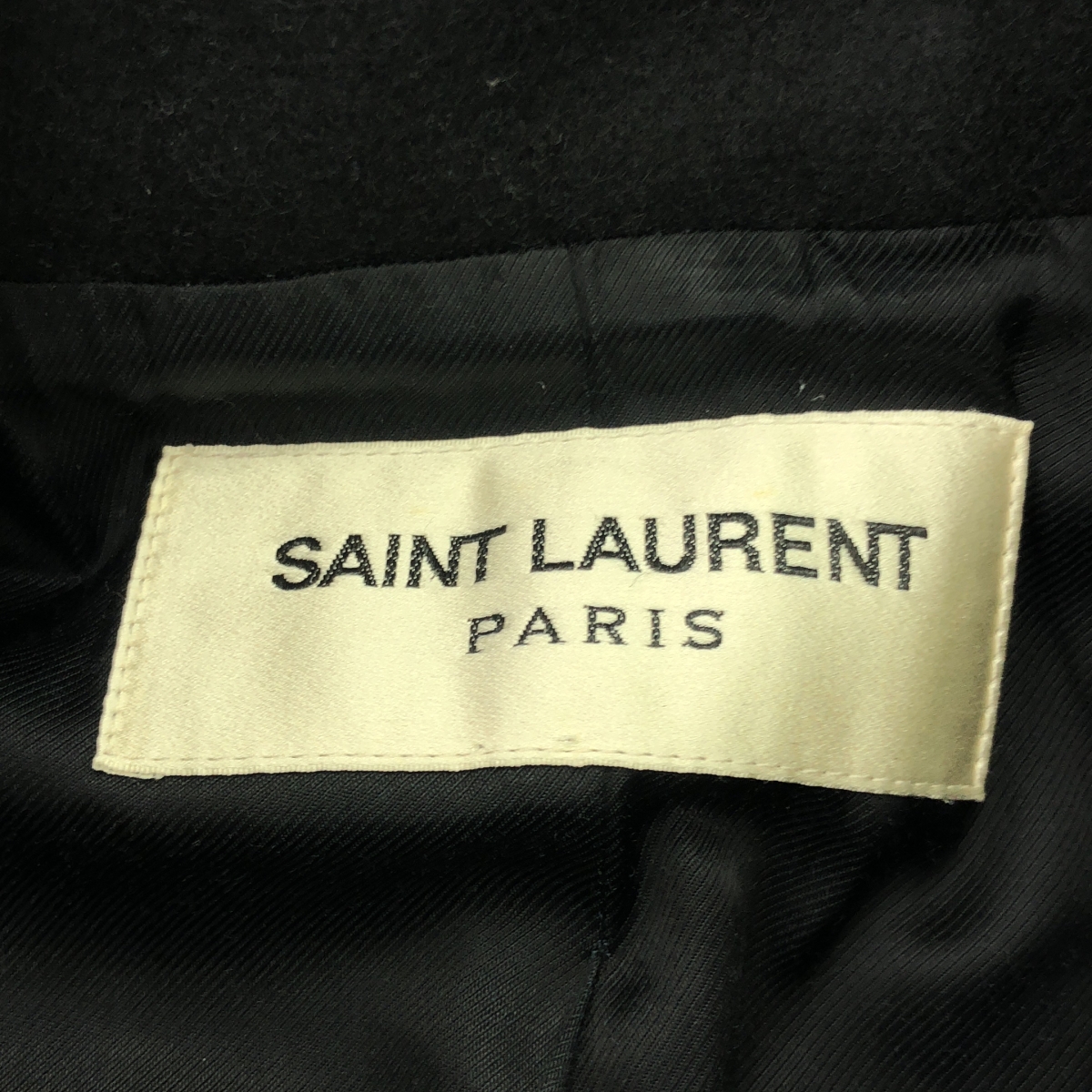SAINT LAURENT PARIS / サンローランパリ ウール 金釦 ダブル Pコート