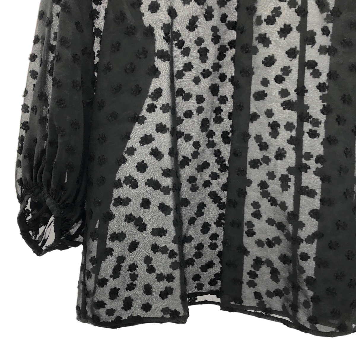 Tomorrowland BALLSEY / トゥモローランドボールジー ドットフラワージャカード ボリューム ギャザー プルオーバー