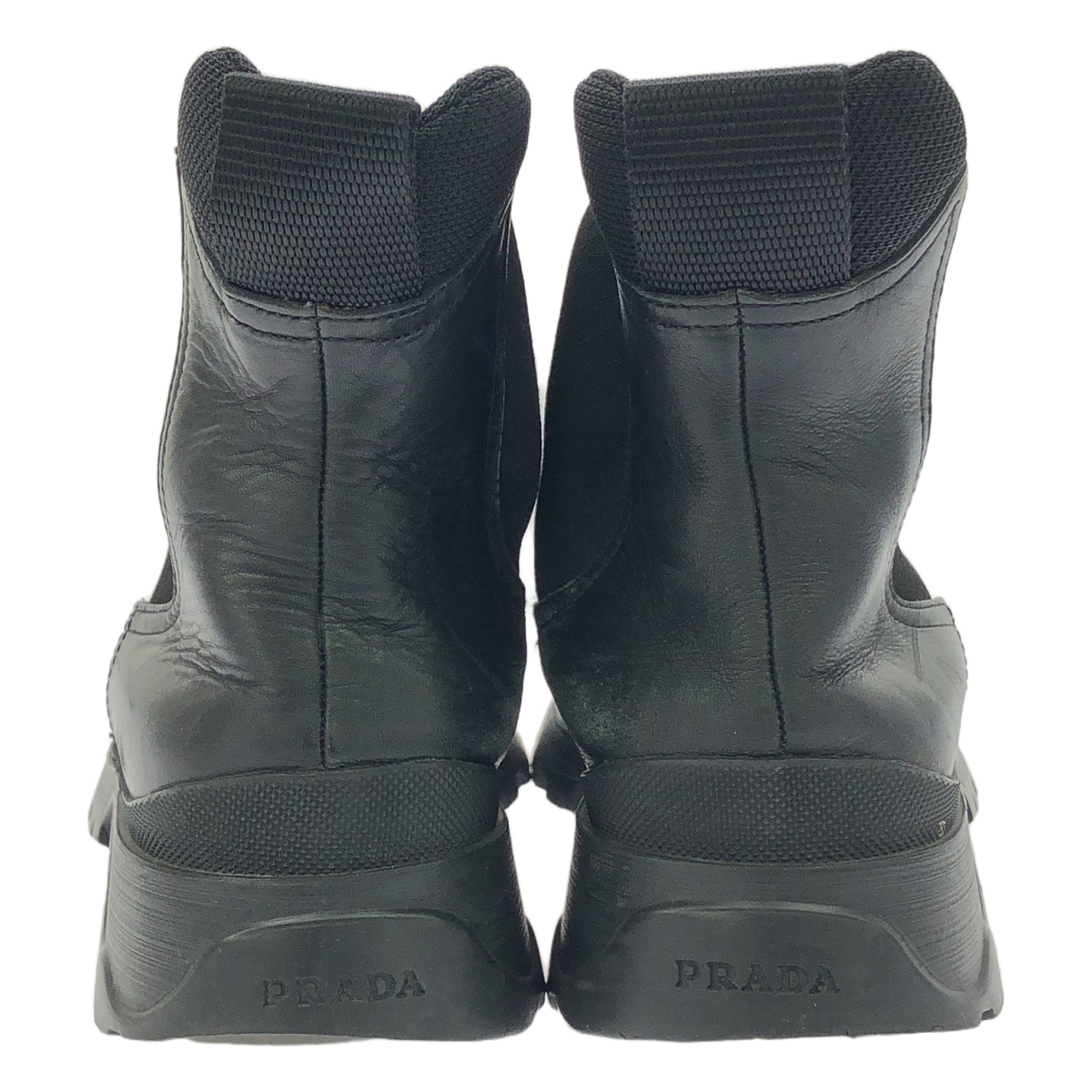 PRADA SPORT / プラダスポーツ レザー サイドゴア ブーツ