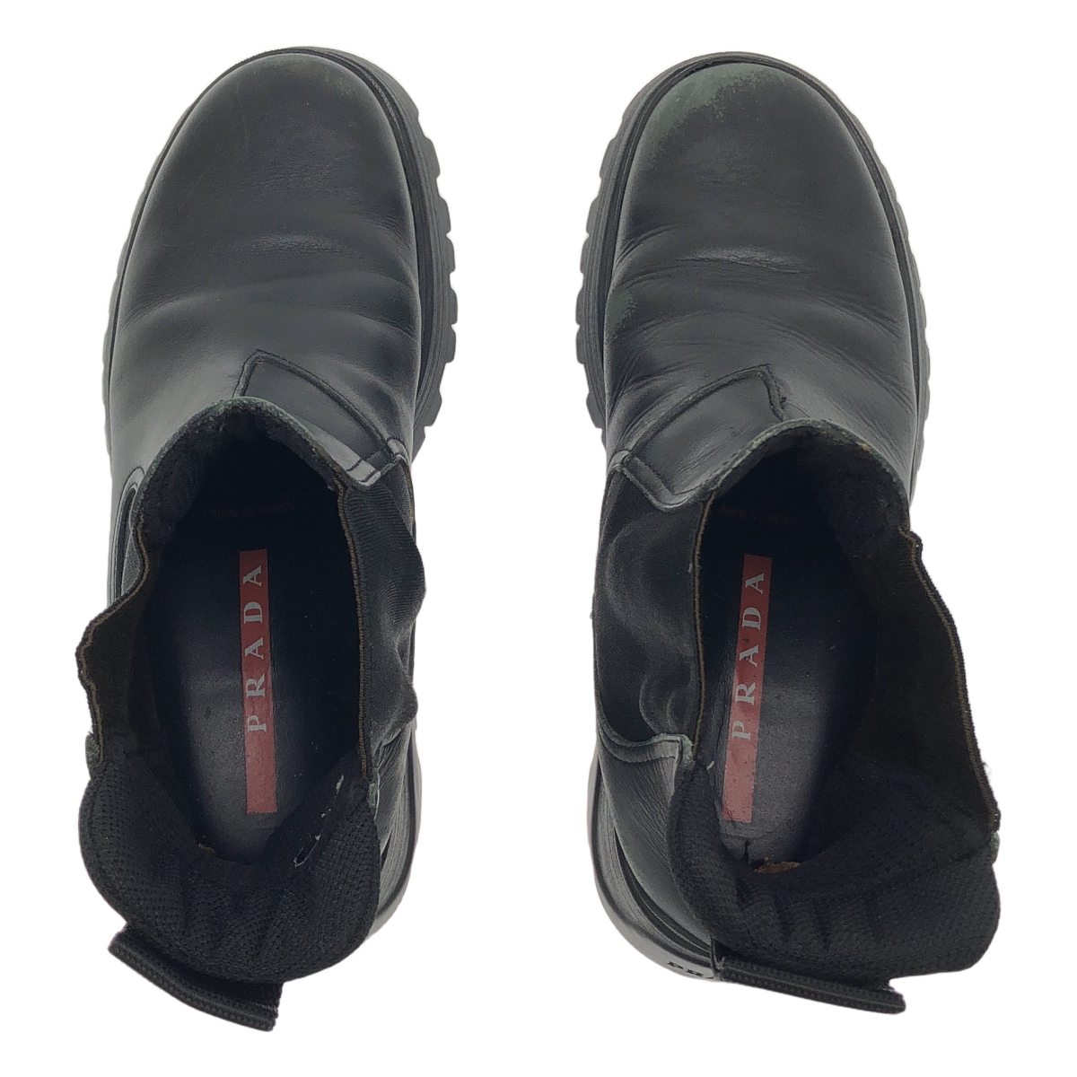 PRADA SPORT / プラダスポーツ レザー サイドゴア ブーツ