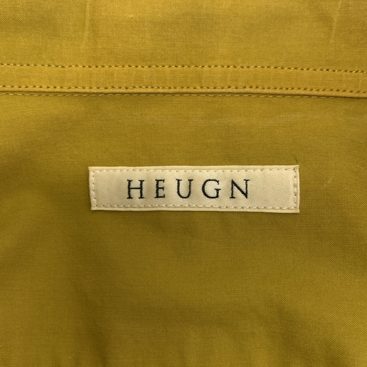 HEUGN / ユーゲン Alan ガーメントダイコットンポプリンワンピースカラーシャツ / SHIRT 019