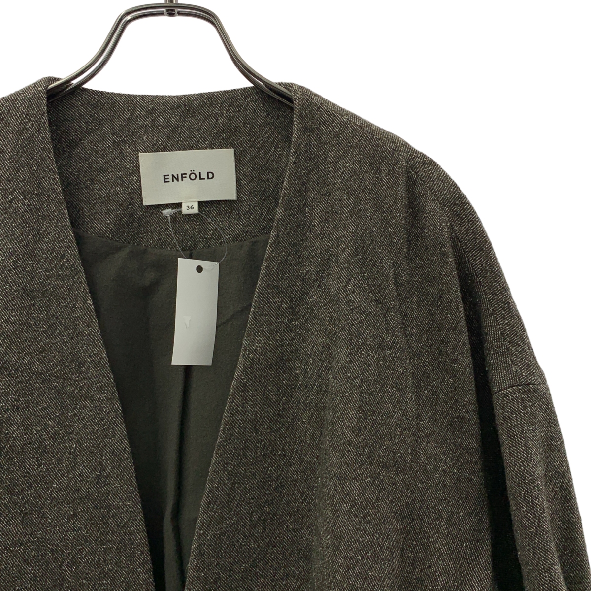 ENFOLD / エンフォルド ウール リネン オーバー ガウンコート