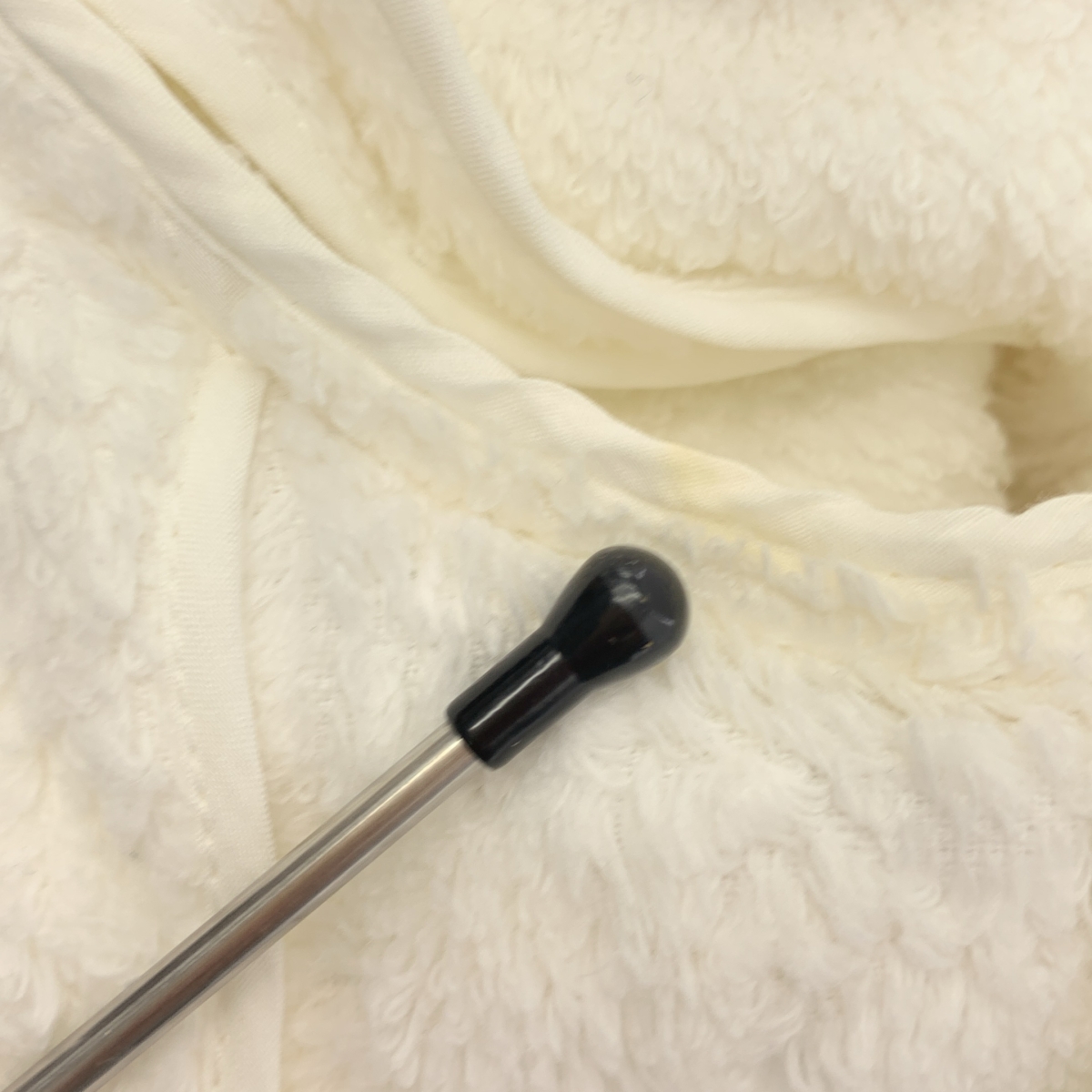 CHANEL / シャネル コットン ツイード ココマークボタン ノーカラー ジャケット