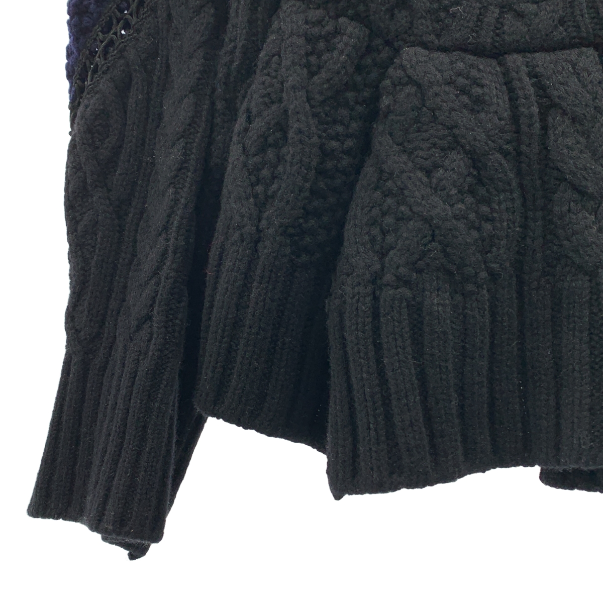 sacai / サカイ ウール ケーブル ニット カーディガン