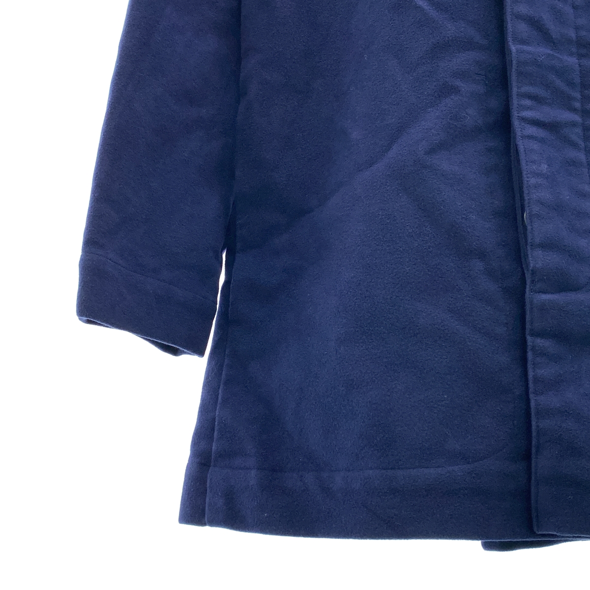 STEPHAN SCHNEIDER / ステファンシュナイダー モールスキン フロントレイヤード フーデッド ベルテッドコート