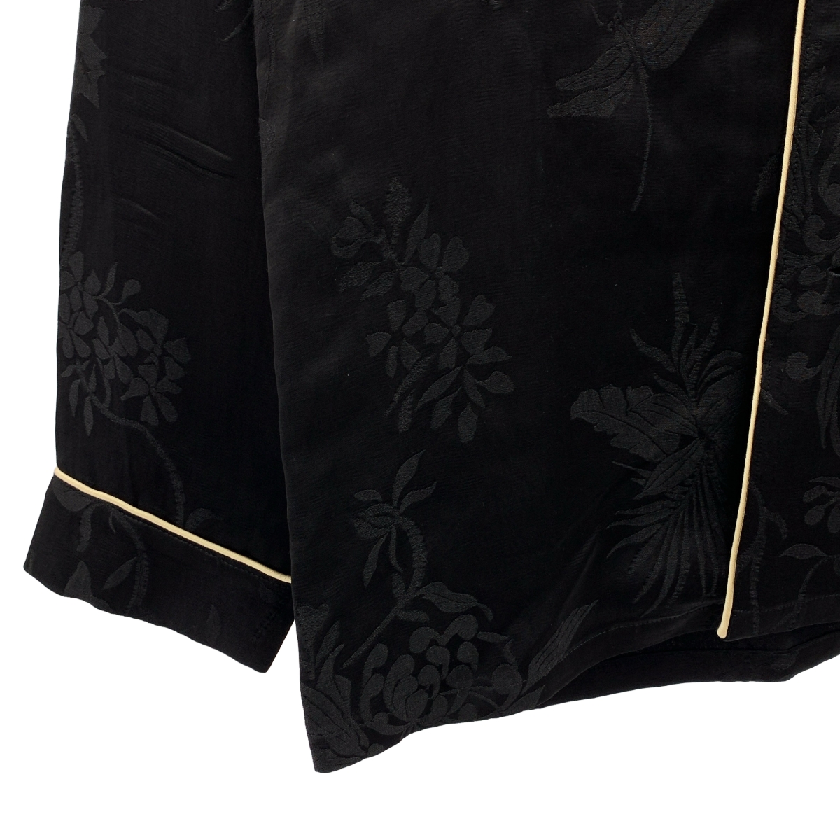 MADISON BLUE / マディソンブルー ジャガード パイピング オープンカラーシャツ