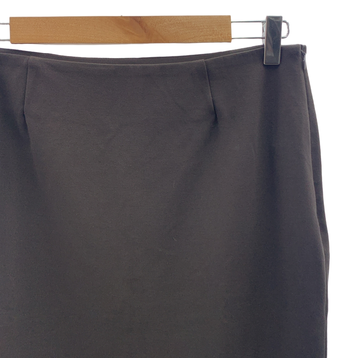 Lisiere L'Appartement / リジエールアパルトモン ストレッチ サイドジップ バックスリット ロングスカート