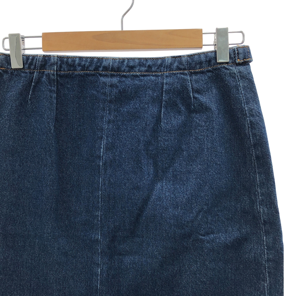 DRIES VAN NOTEN / ドリスヴァンノッテン タック ベルトデザイン デニムスカート