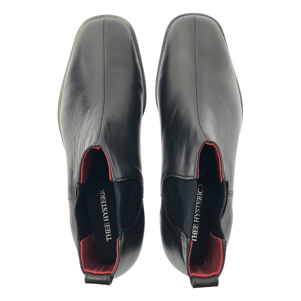 THEE HYSTERIC XXX / ジィヒステリックトリプルエックス Vibramソール / 牛革 カウレザー センターシーム サイドゴア ブーツ