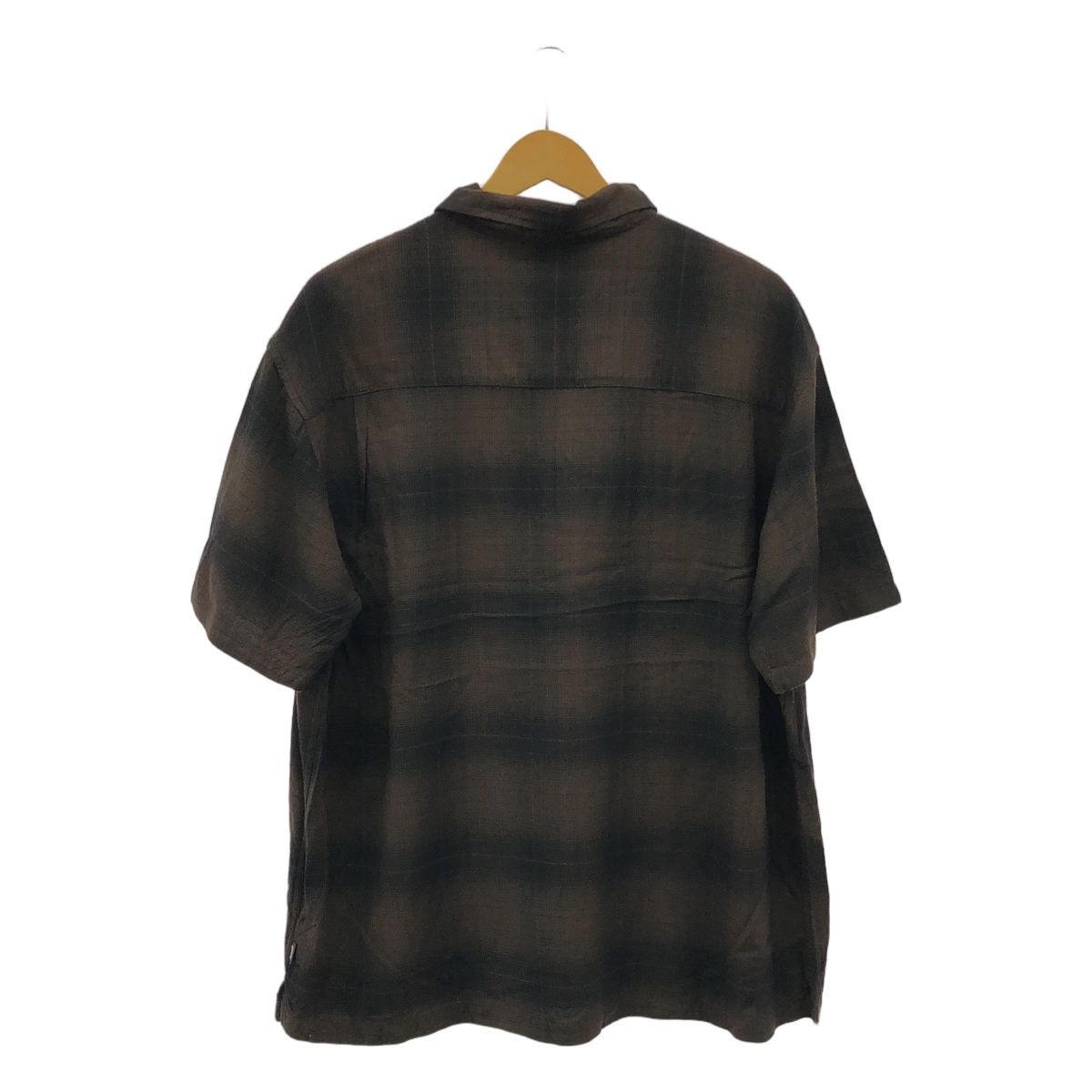 STUSSY / ステューシー BOXY SHADOW PLAID SHIRT オンブレチェック 半袖 レーヨン シャツ
