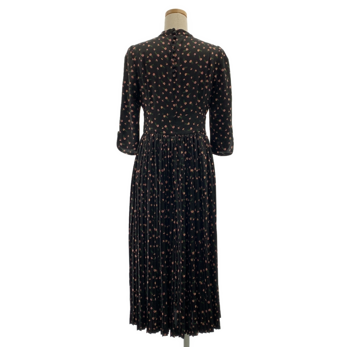 Mame Kurogouchi / マメクロゴウチ Floral Printed Cotton Dress / 総柄 プリーツ ボリューム ドレス ワンピース