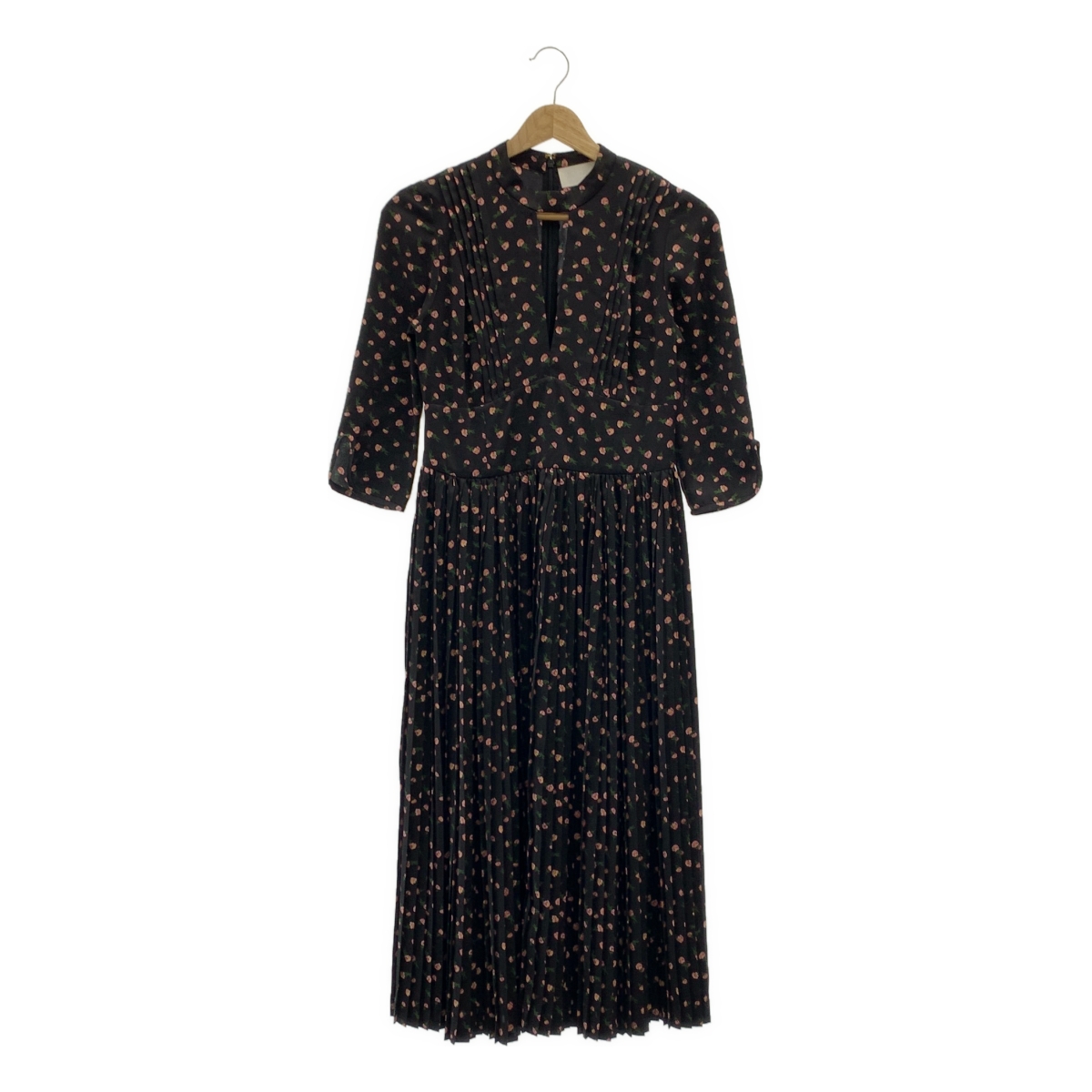 Mame Kurogouchi / マメクロゴウチ Floral Printed Cotton Dress / 総柄 プリーツ ボリューム ドレス ワンピース