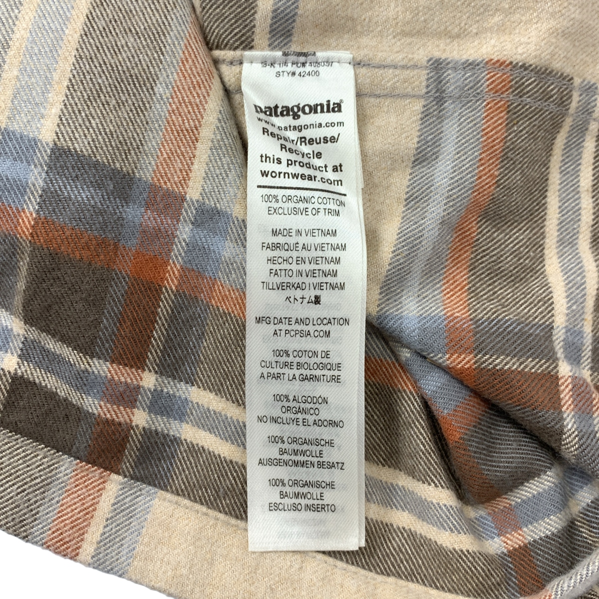 Patagonia / パタゴニア チェック フィヨルド フランネル シャツ