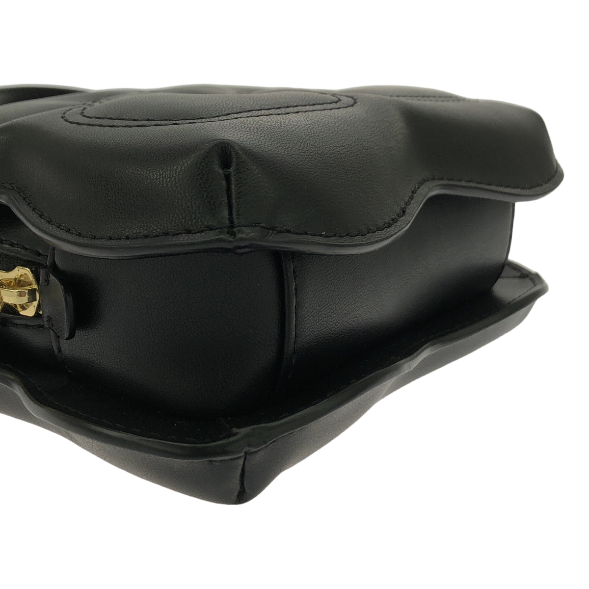 Ganni / ガニー BUTTERFLY CROSSBODY / バタフライ クロスボディ 2way ショルダー付き レザー ハンドバッグ