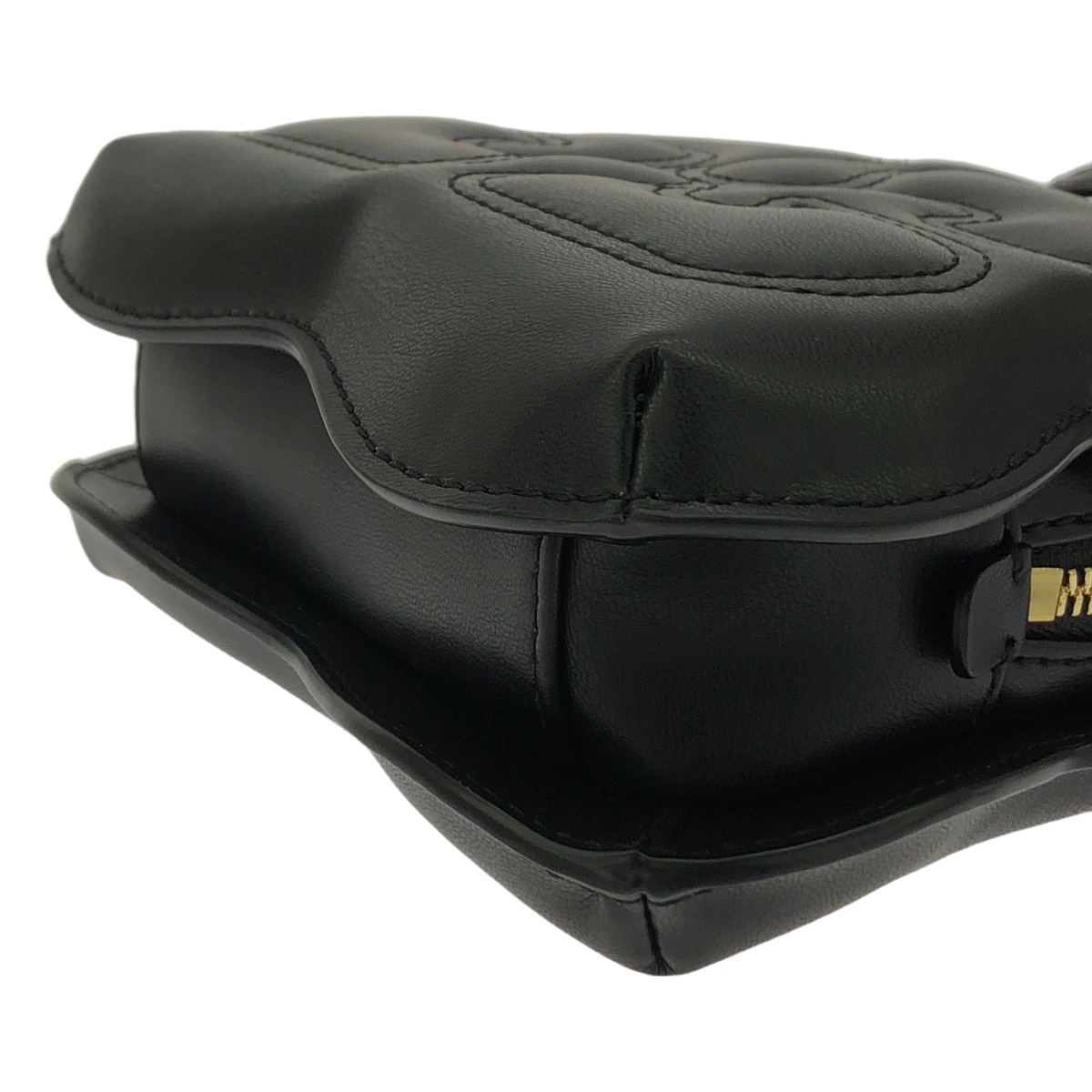 Ganni / ガニー BUTTERFLY CROSSBODY / バタフライ クロスボディ 2way ショルダー付き レザー ハンドバッグ