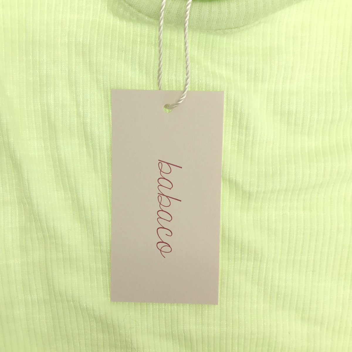 babaco / ババコ Fine Wool Ribbed Turtleneck タートルネック ニット