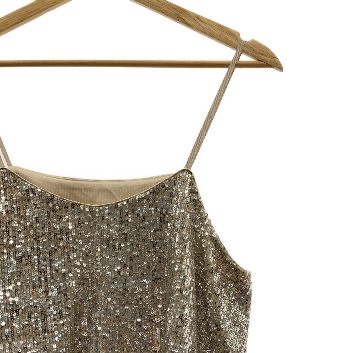 AEWEN MATOPH / イウエンマトフ スパンコール 装飾 キャミソール トップス / 総裏地