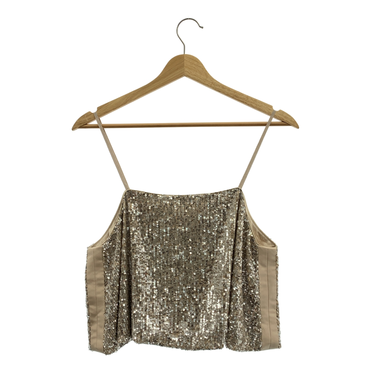 AEWEN MATOPH / イウエンマトフ スパンコール 装飾 キャミソール トップス / 総裏地