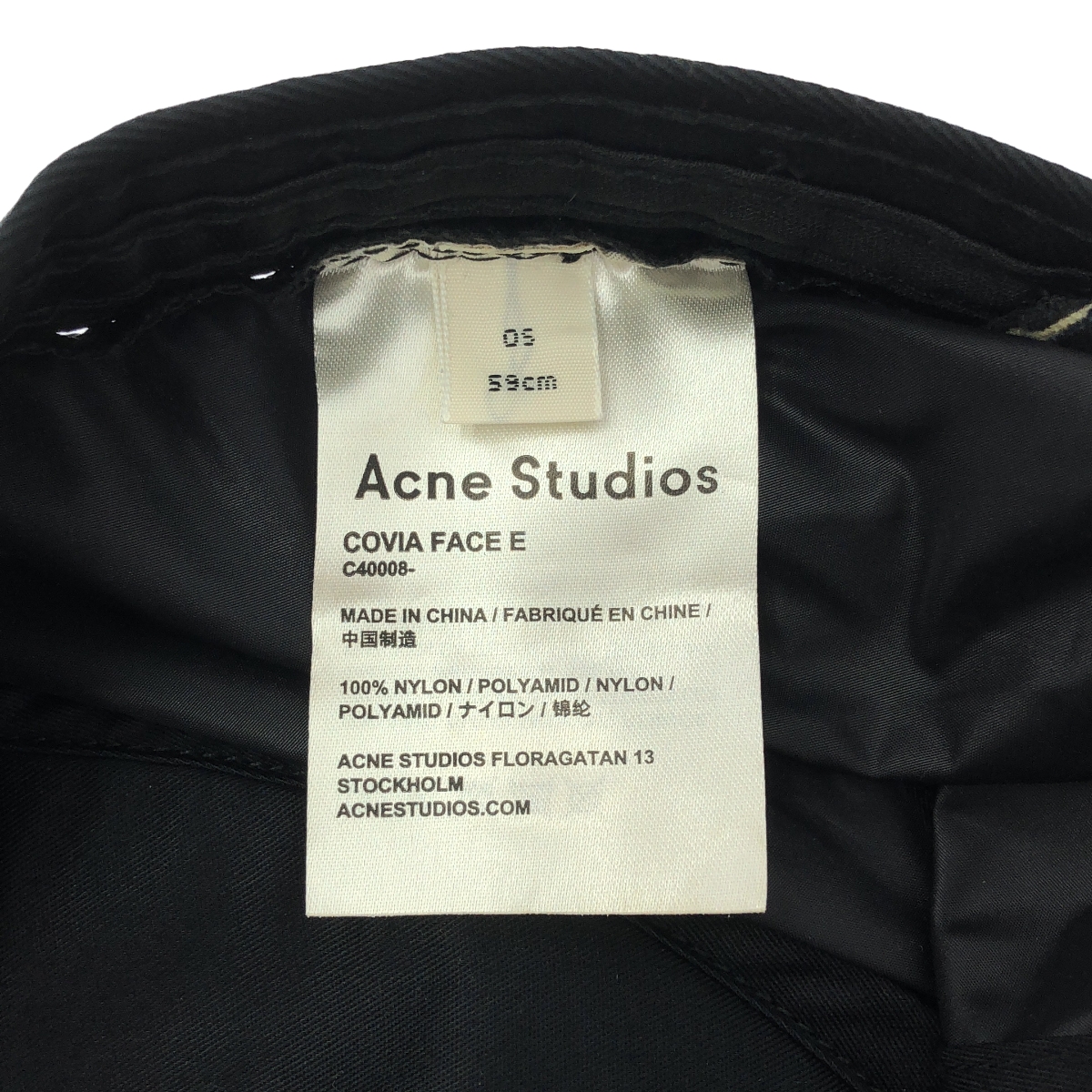 Acne Studios / アクネストゥディオズ COVIA FACE E CAP フェイスパッチ ナイロン 5パネル キャップ