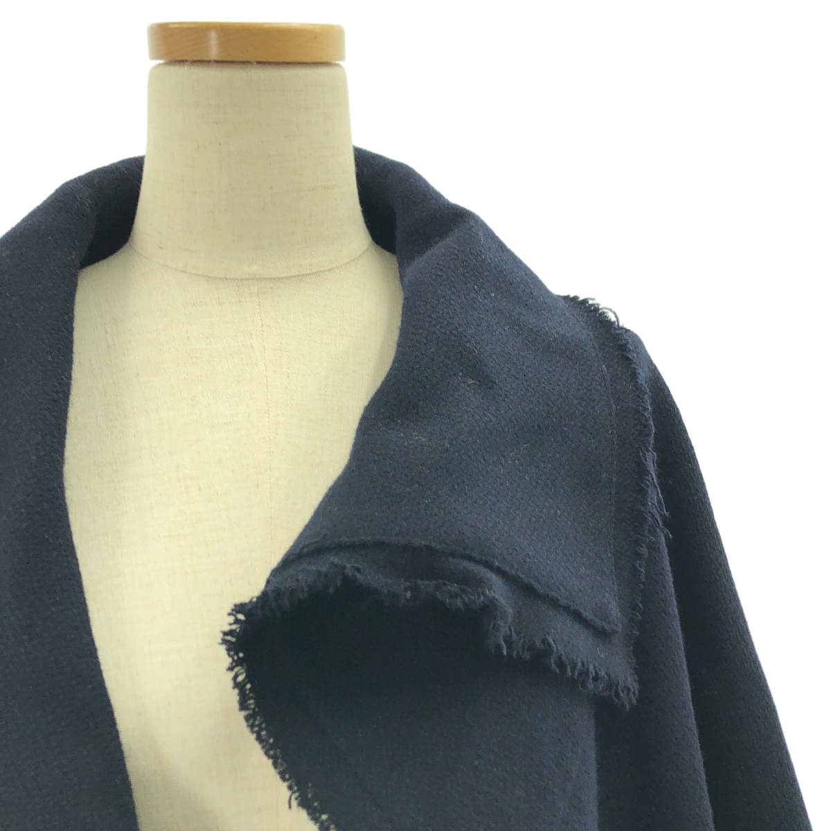 Y's / ワイズヨウジヤマモト ウール カットオフ ポンチョコート