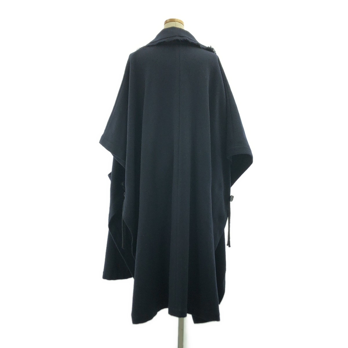 Y's / ワイズヨウジヤマモト ウール カットオフ ポンチョコート