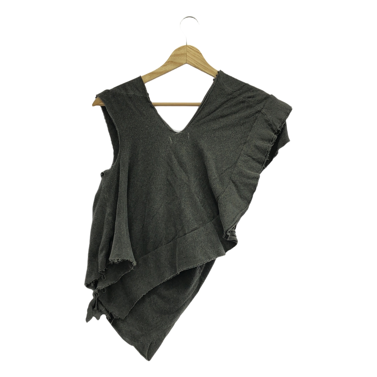 COMME des GARCONS / コムデギャルソン 90s カットオフ加工 変形 ノースリーブ フリル カットソー