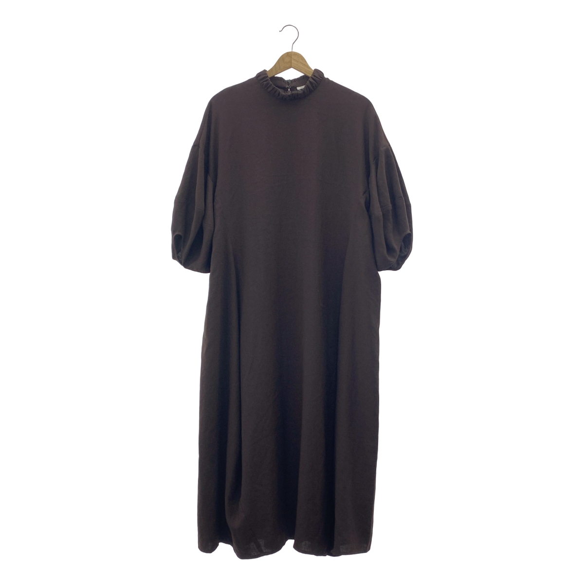ENFOLD / エンフォルド リネンライク 立体スリーブDRESS ワンピース