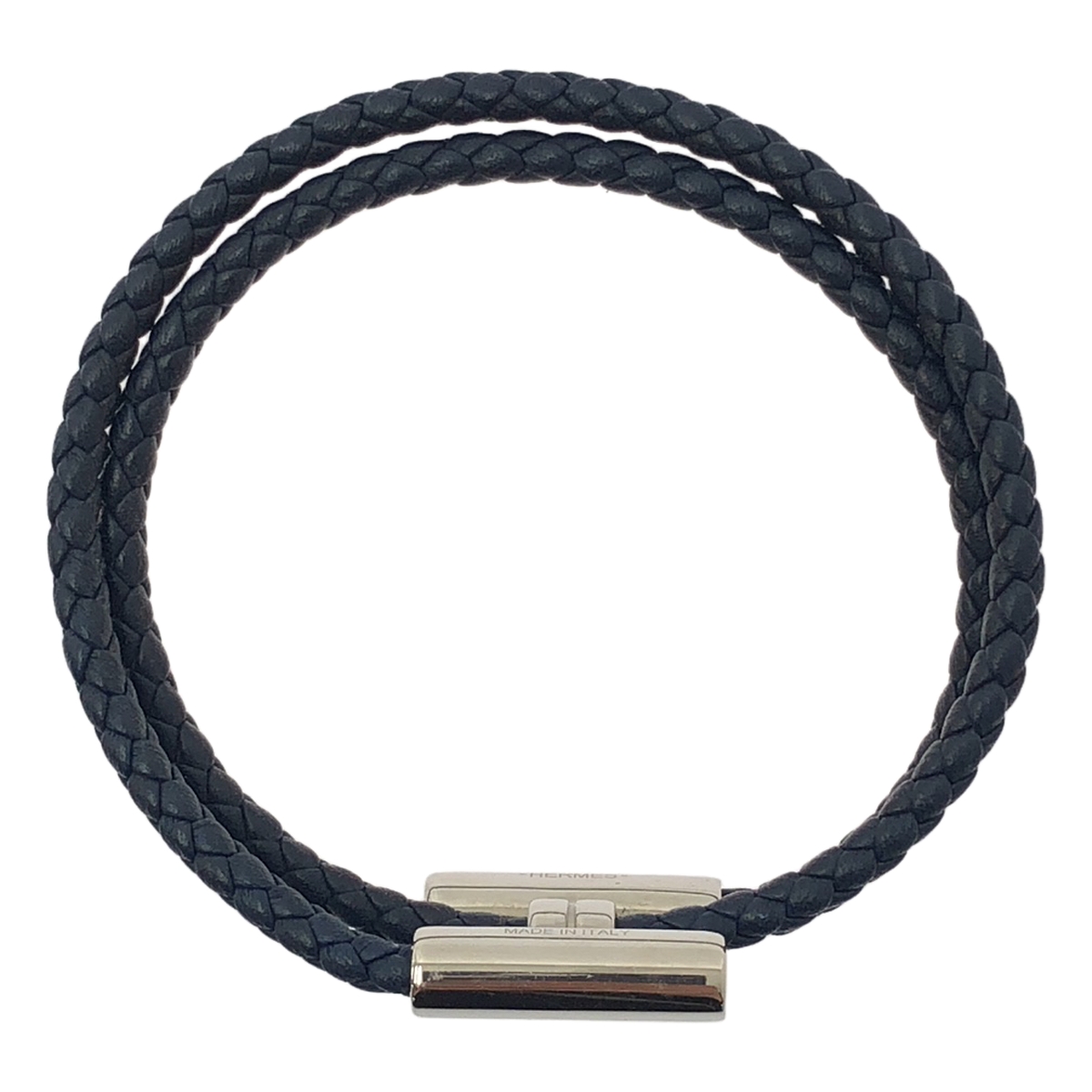 HERMES / エルメス TOURNIS TRESSE トゥルニ トレッセ レザー ブレスレット