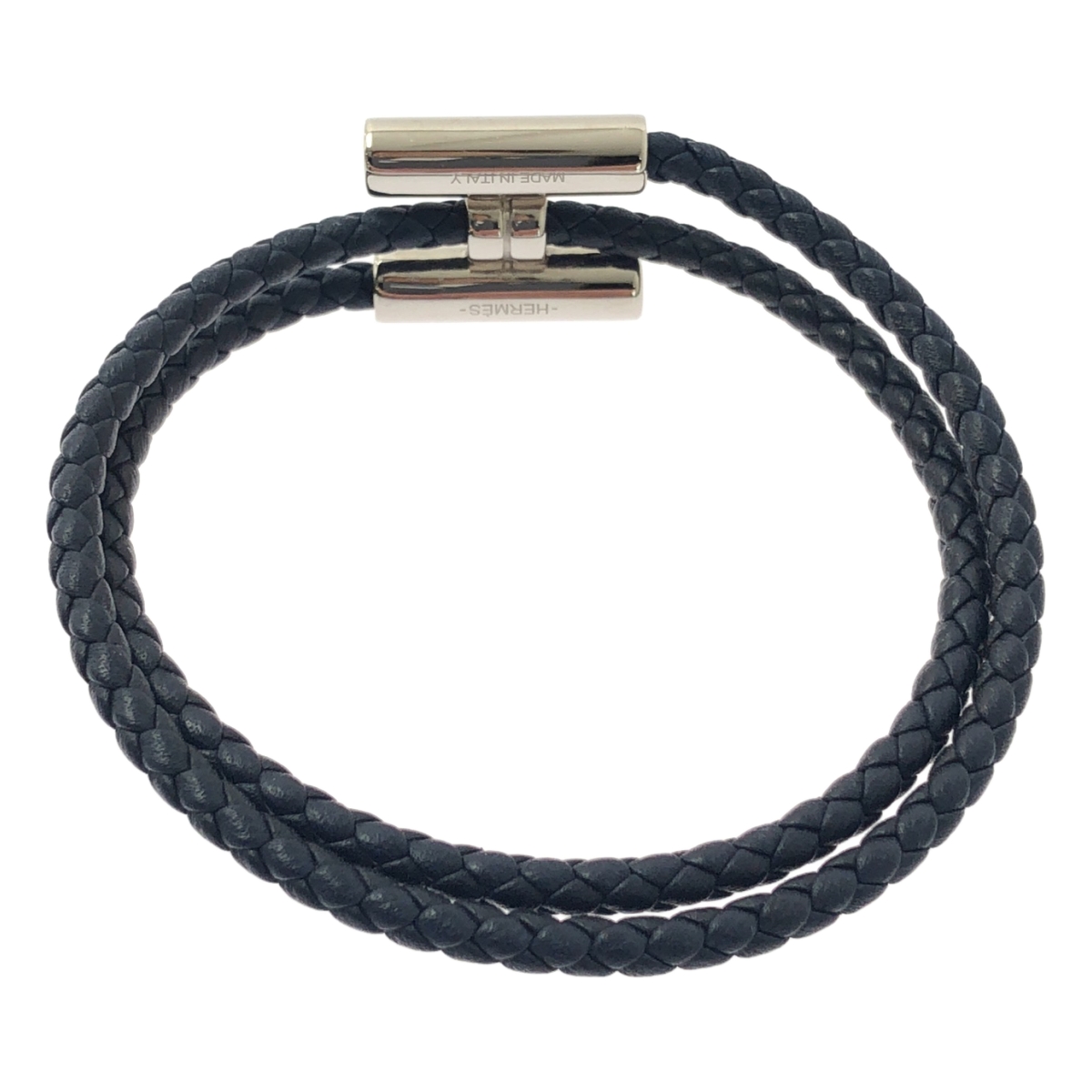 HERMES / エルメス TOURNIS TRESSE トゥルニ トレッセ レザー ブレスレット