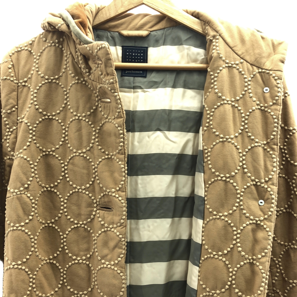 mina perhonen / ミナペルホネン tambourine タンバリン ダウン フード コート