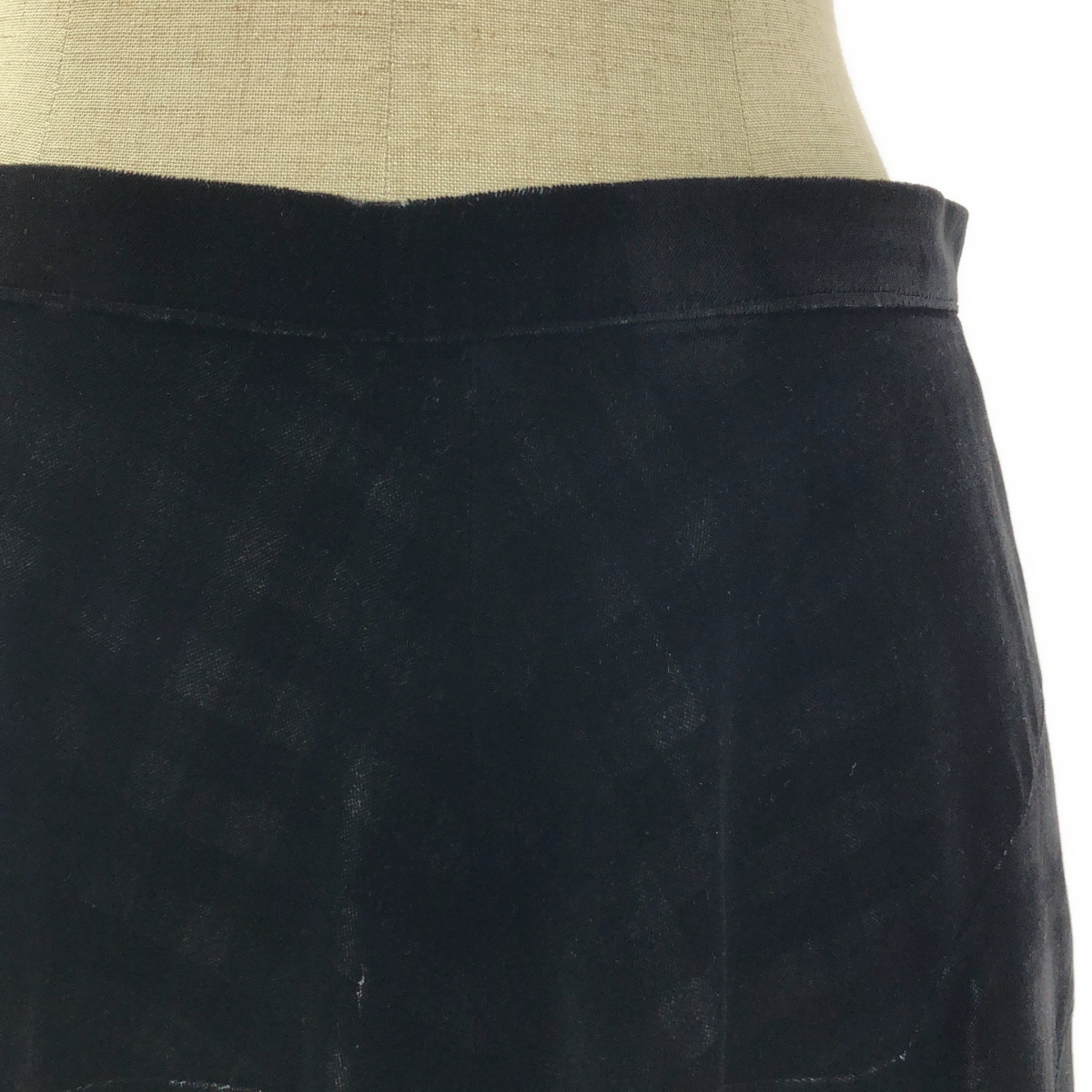 tricot COMME des GARCONS / トリココムデギャルソン ベロア 再構築 チェック バルーン スカート