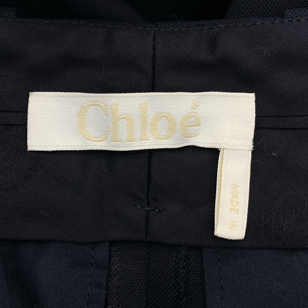 Chloe / クロエ センタープレス ワイド スラックス パンツ