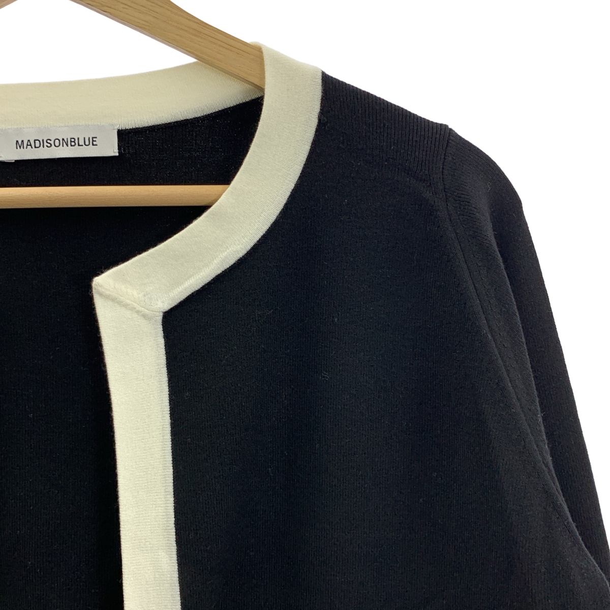 MADISON BLUE / マディソンブルー NO COLLAR SHORT JK カーディガン