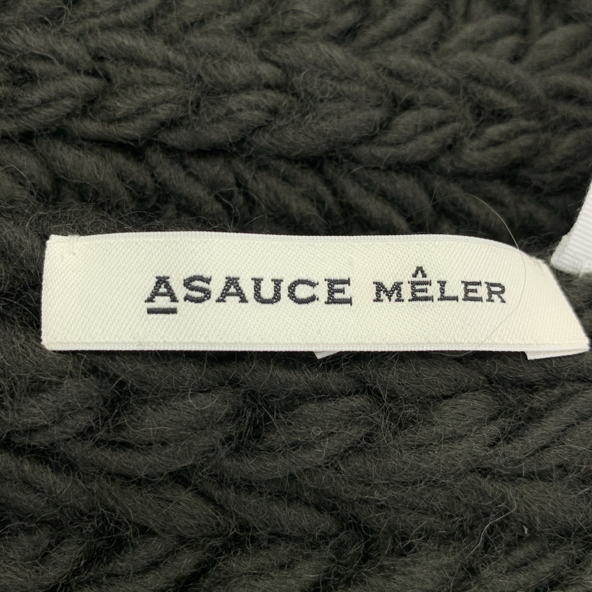 ASAUCE MELER / アソース メレ スーパーローゲージ チャンキーニットストール マフラー ユニセックス