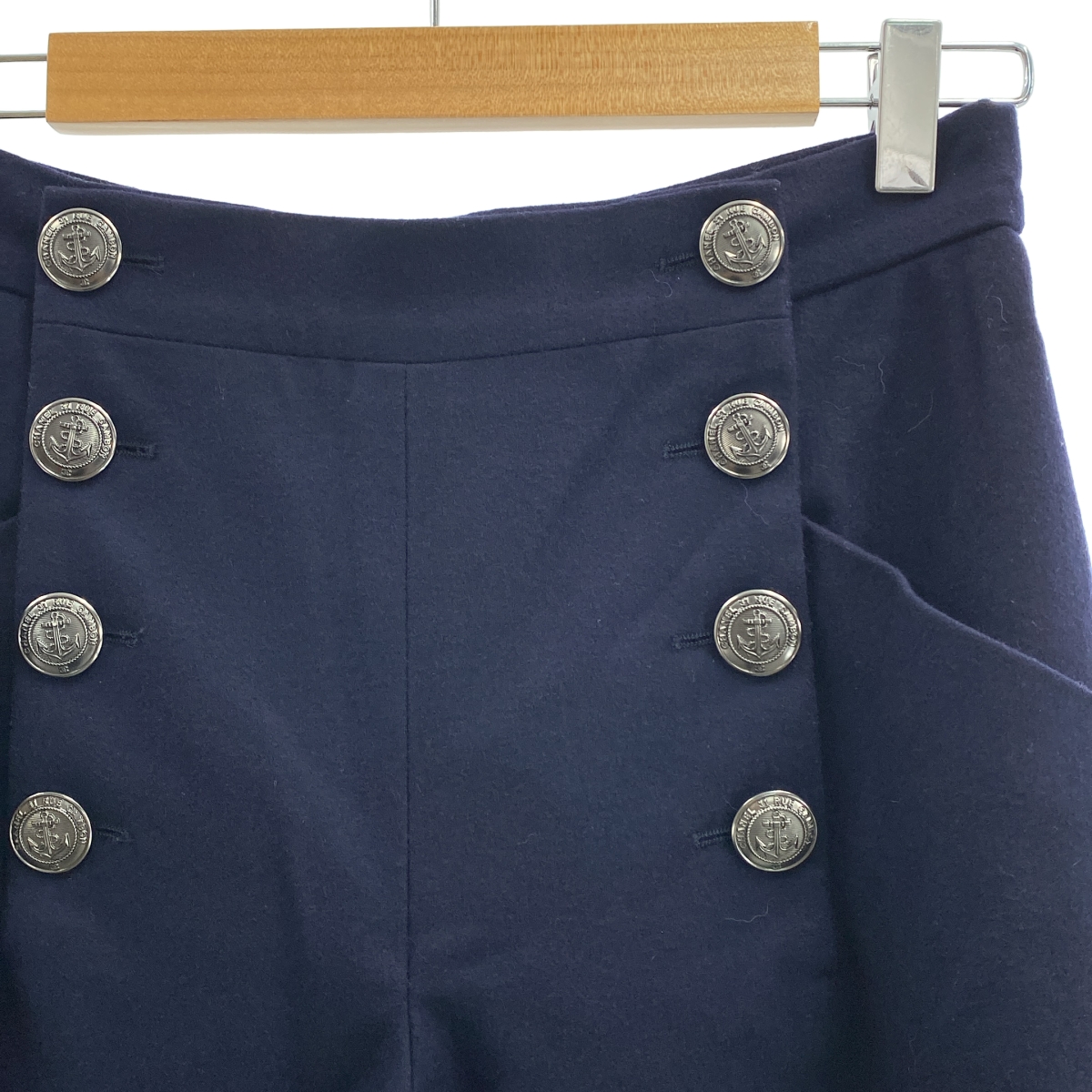 CHANEL / シャネル マリン ウール ワイド パンツ