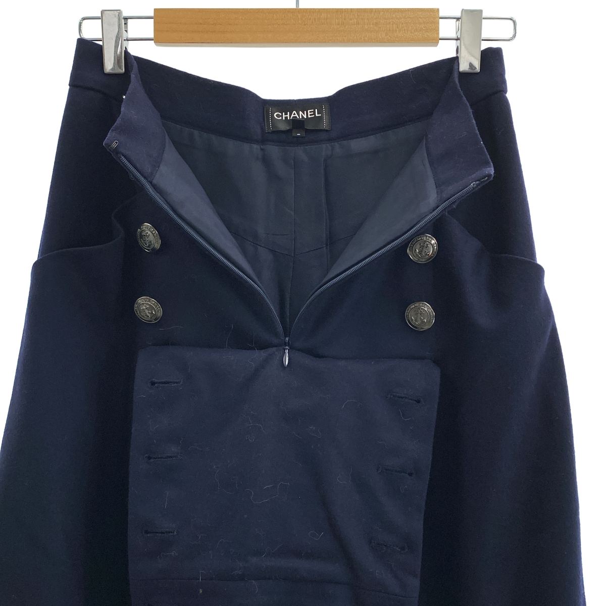 CHANEL / シャネル マリン ウール ワイド パンツ