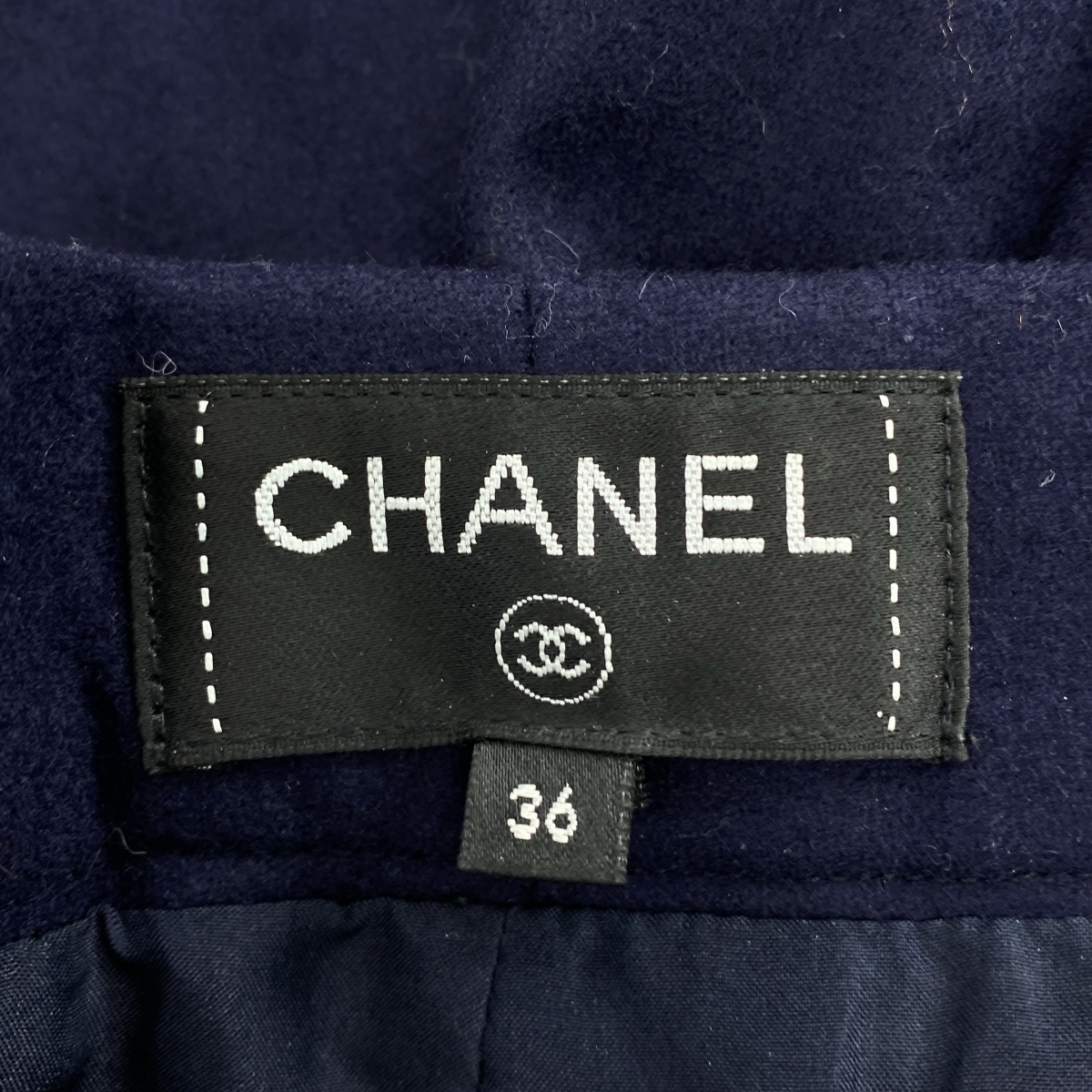CHANEL / シャネル マリン ウール ワイド パンツ