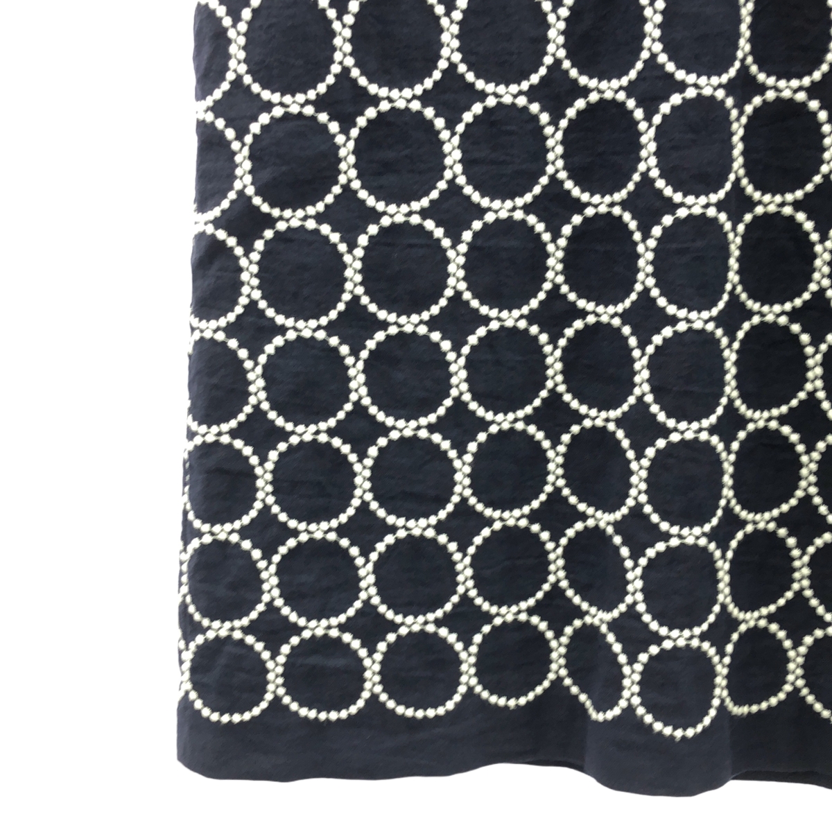 mina perhonen / ミナペルホネン tambourine タンバリン サークル刺しゅう コットン リネン ワンピース