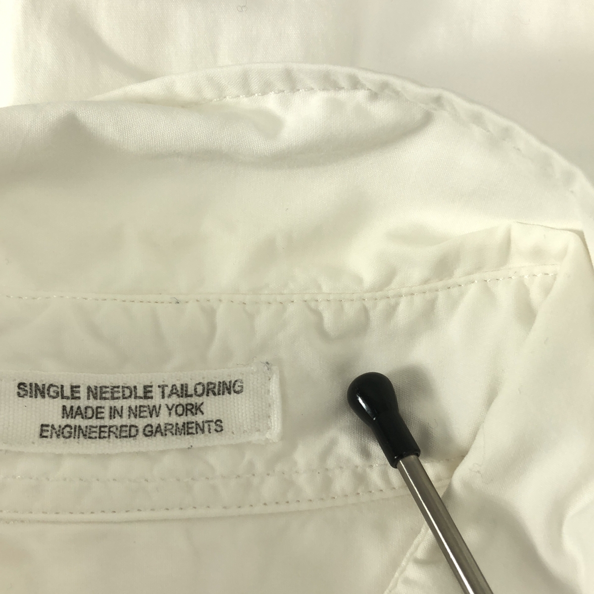 Engineered Garments / エンジニアドガーメンツ タブカラー フライフロントシャツ