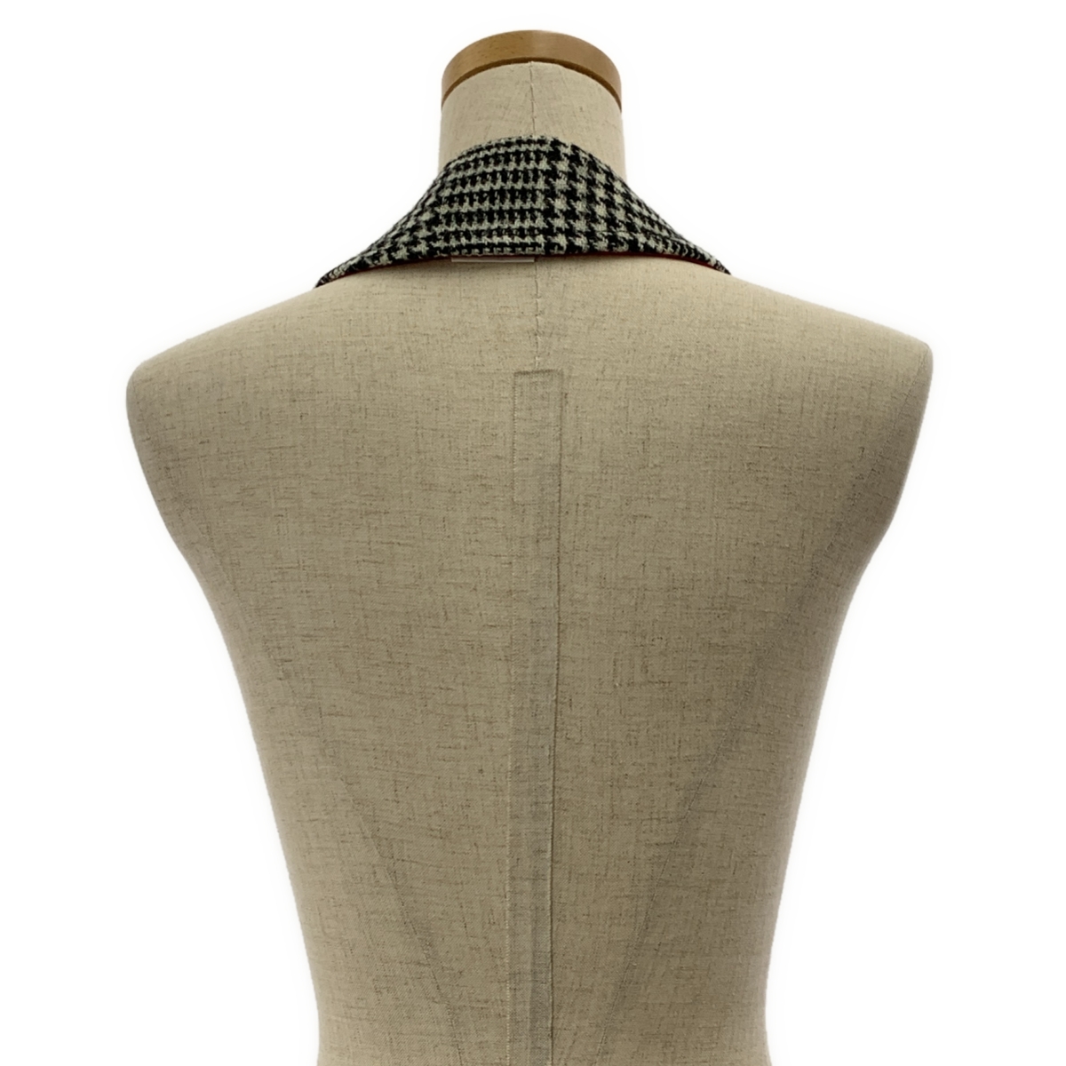 TAKAHIROMIYASHITA The Soloist / タカヒロミヤシタザソロイスト ×Harris Tweed / ATT WIDE LAPE ウール チェック 付け襟