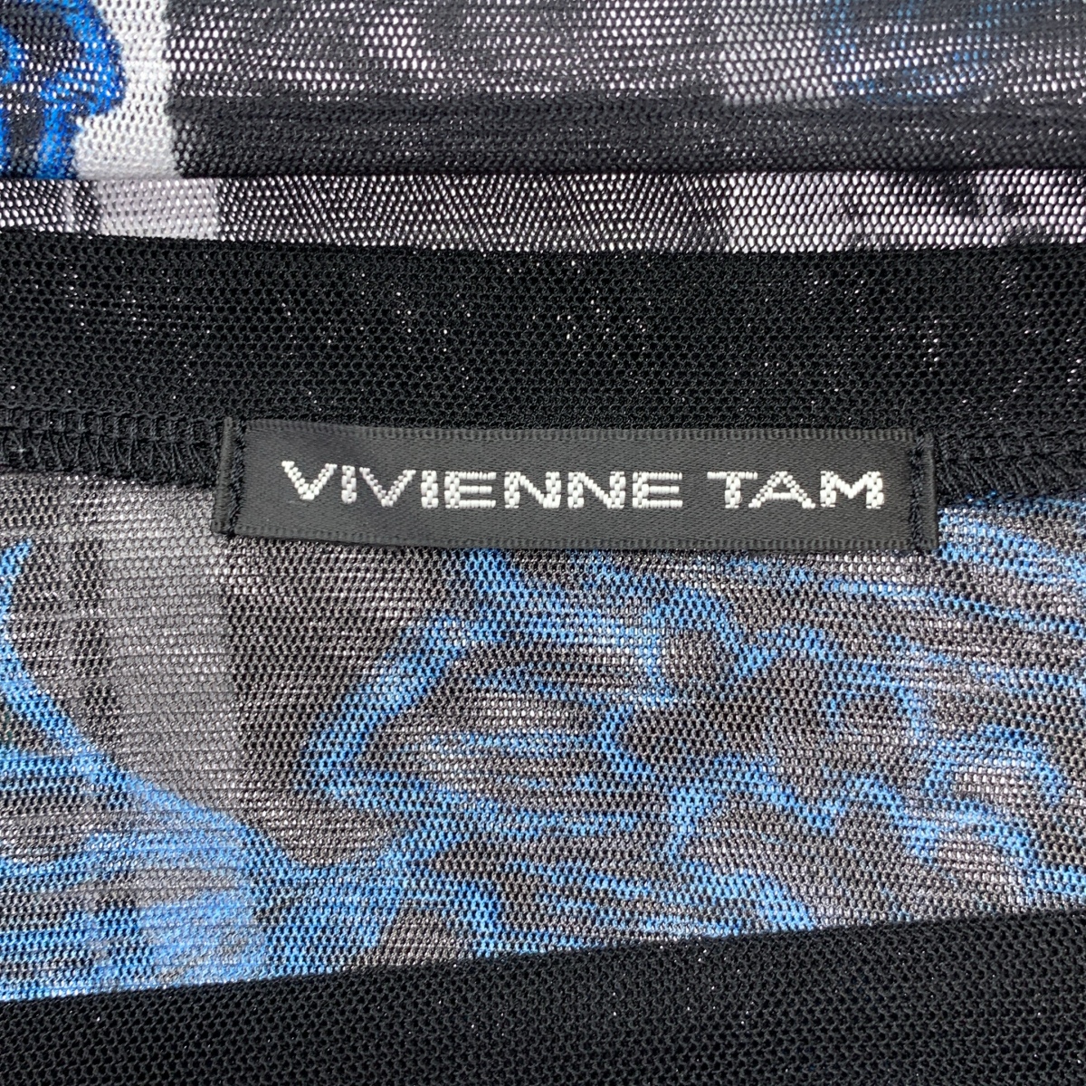 VIVIENNE TAM / ヴィヴィアンタム 総柄 ドラゴン パワーネット クルーネック カットソー