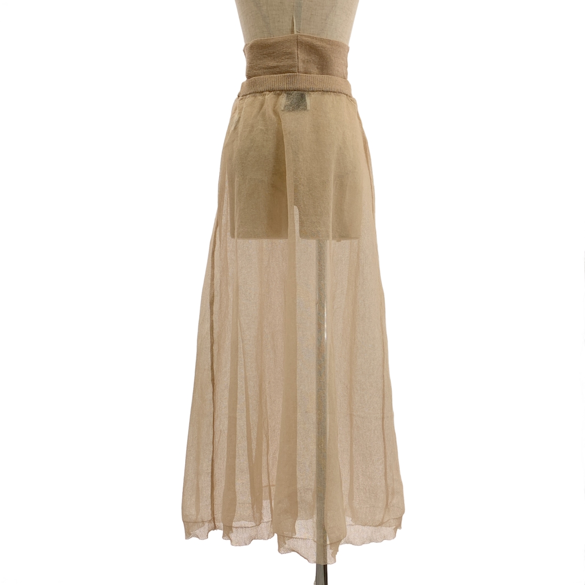 TAN / タン シースルー ロングスカート