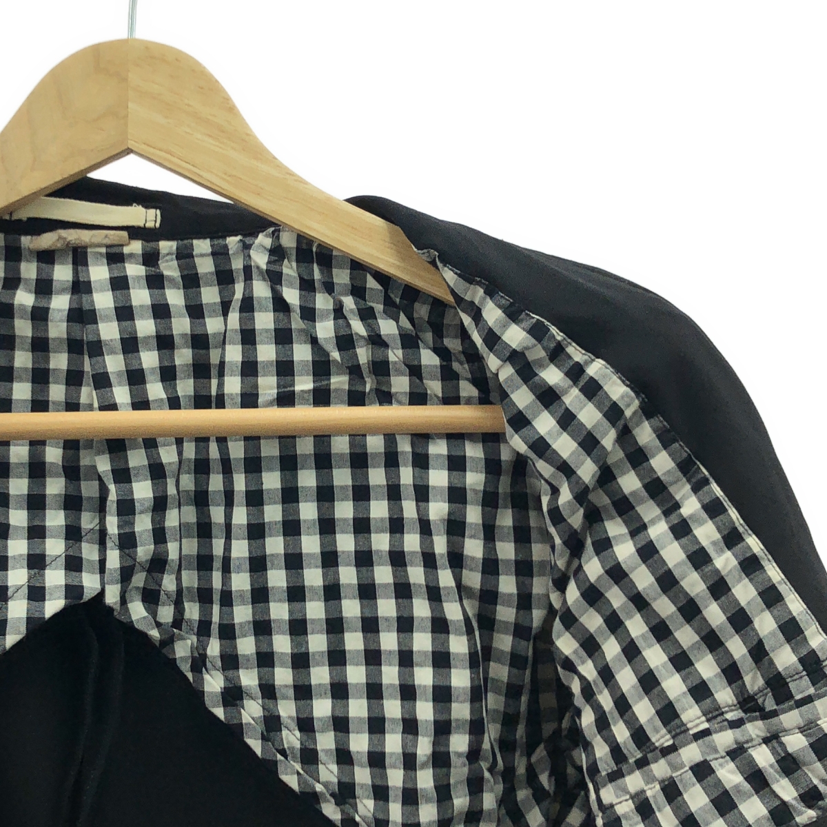 COMME des GARCONS HOMME PLUS / コムデギャルソンオムプリュス ポリエステル 製品染め 1B シングルブレスト テーラードジャケット / 裏地柄切替