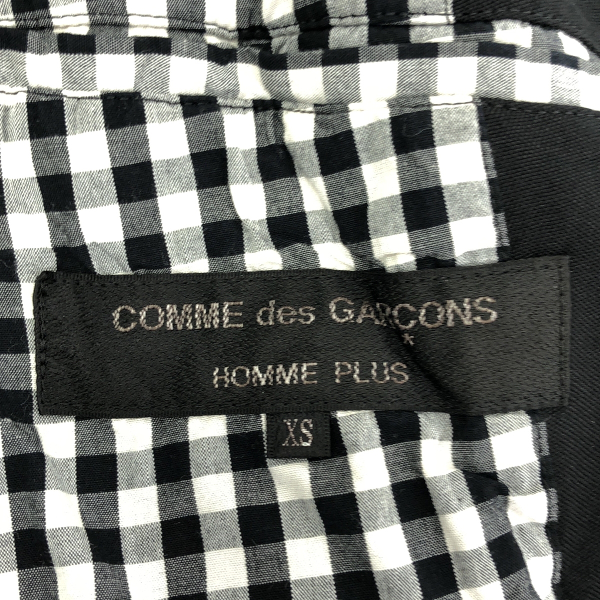COMME des GARCONS HOMME PLUS / コムデギャルソンオムプリュス ポリエステル 製品染め 1B シングルブレスト テーラードジャケット / 裏地柄切替