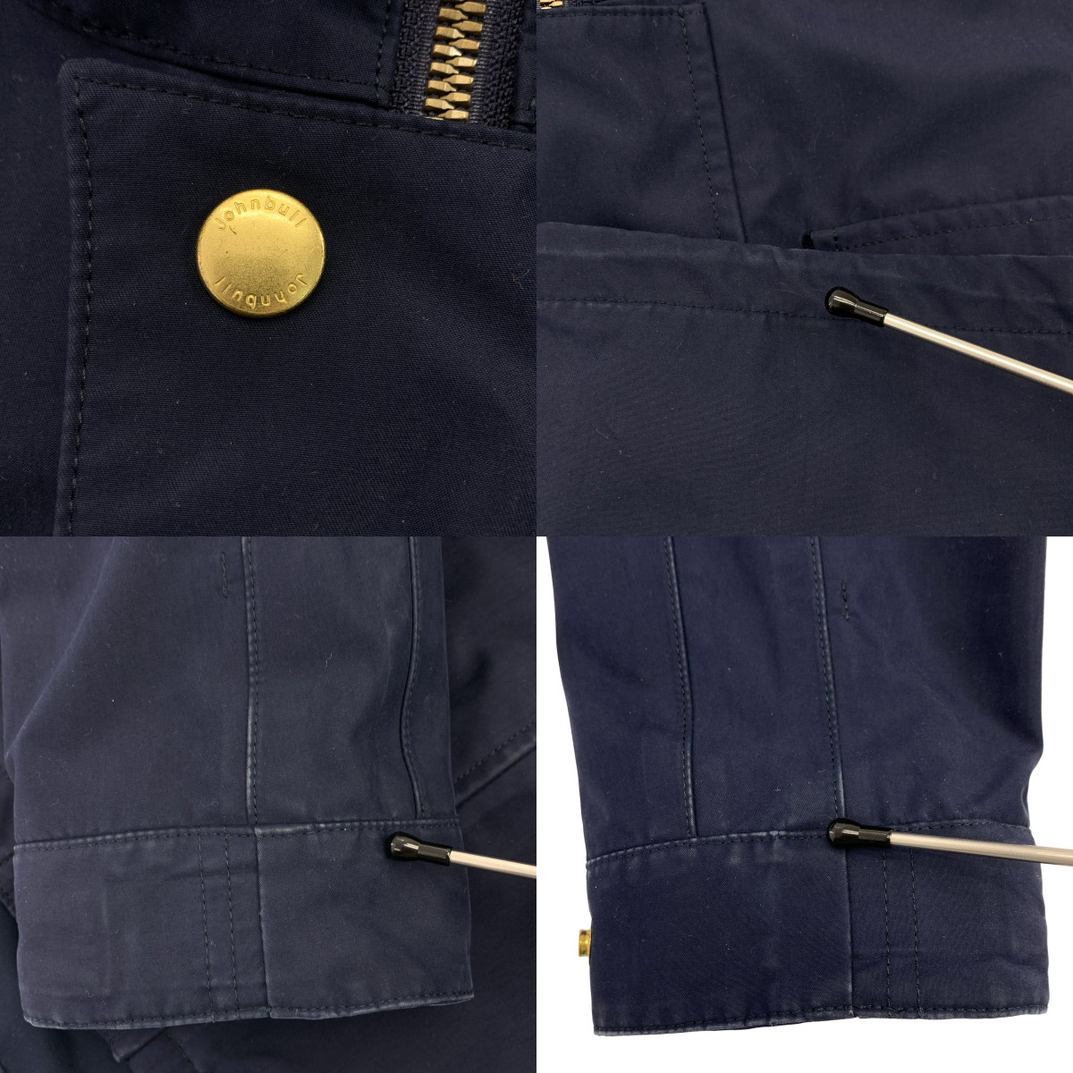 JOHNBULL / ジョンブル ユーティリティシェル ロゴボタン ジャケット フーディ
