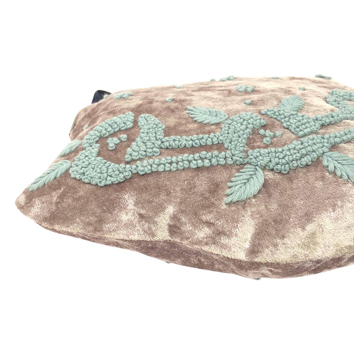 nesessaire / ネセセア ベロア 刺しゅう がま口 バッグ