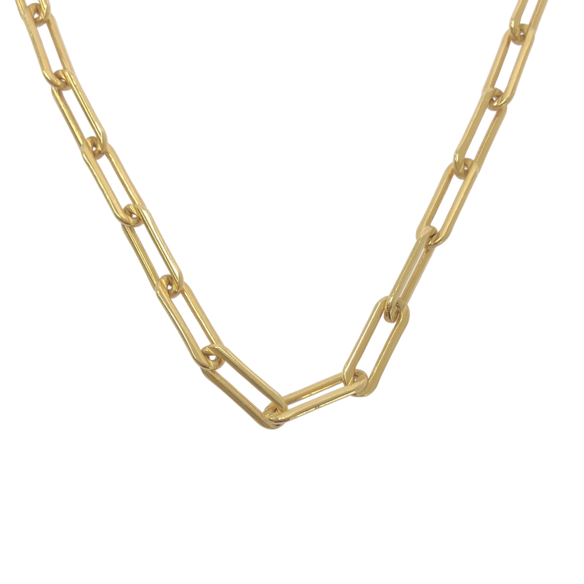 Gabriela Artigas / ガブリエラアルティガス FINE RECTANGULAR LINK CHAIN NECKLACE WITH TUSK CLASP レクタンギュラー リンク チェーン ネックレス