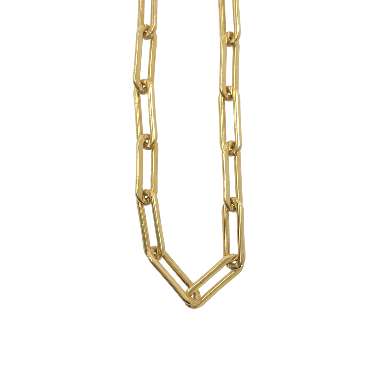 Gabriela Artigas / ガブリエラアルティガス FINE RECTANGULAR LINK CHAIN NECKLACE WITH TUSK CLASP レクタンギュラー リンク チェーン ネックレス